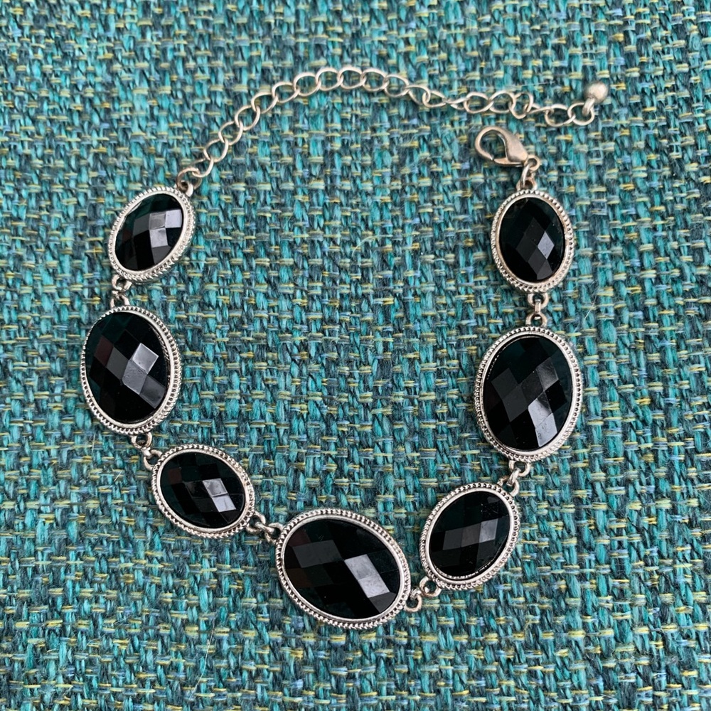💟 Silver onyx bracelet! 💟